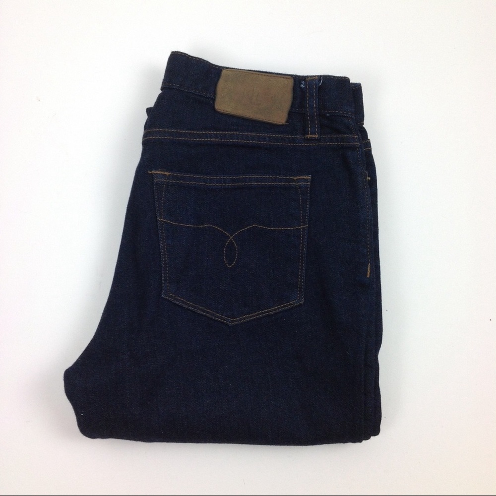 Lauren Jeans Co Dark Wash Straight Leg Jeans